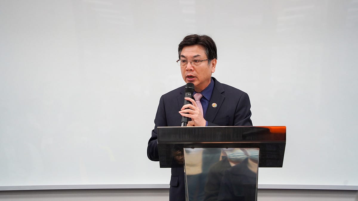 劉和然表示，美商太陽鳥軟體公司預計投資2億元持續研發，並將增加百名軟體研發人員，對新北市推動ICT產業發展深具意義。 圖：新北市經發局提供