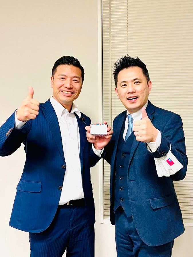立委陳以信訪日，進行國會外交。 圖 : 陳以信/提供