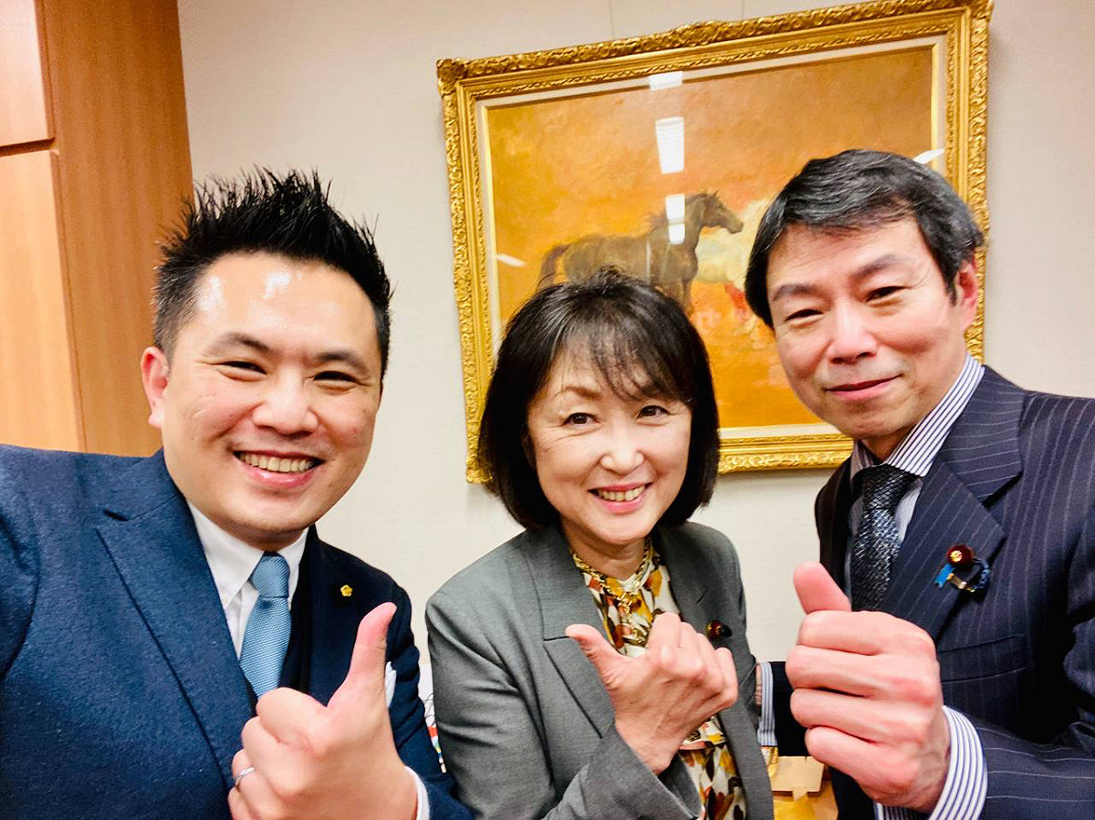 立委陳以信訪日，進行國會外交。 圖 : 陳以信/提供