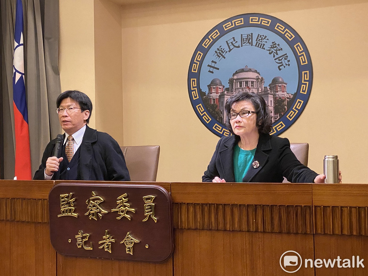 監委王幼玲（右）、高涌誠（左）。 圖：周煊惠 / 攝