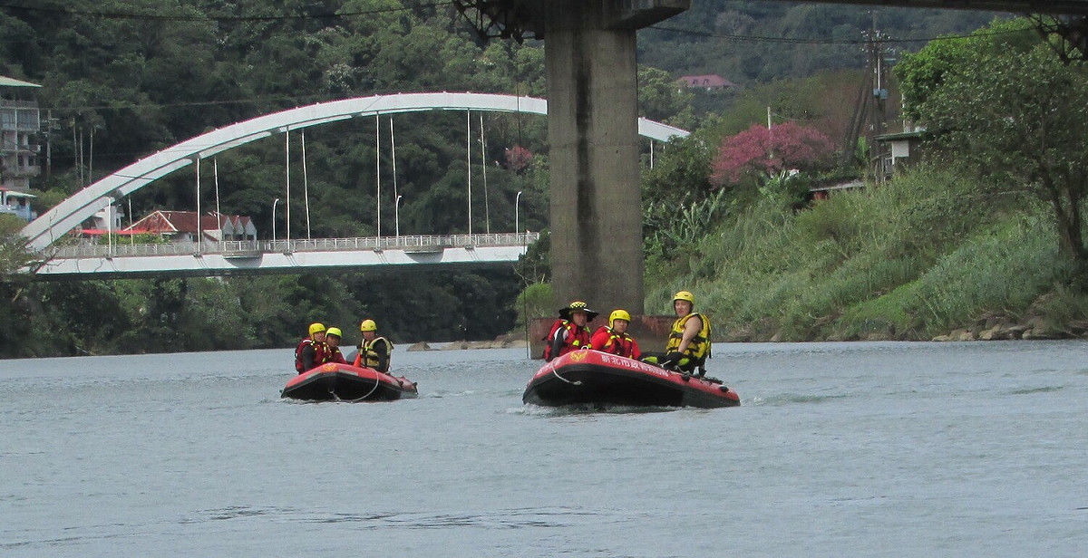 秀峰分隊為新北市水域救援專隊。 圖：新北市消防局提供