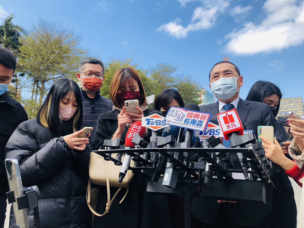 新北市長侯友宜今日出席行政院會。 圖:謝莉慧/攝