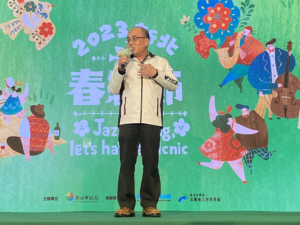 宋德仁表示，春紛節希望打造新北大都會公園專屬的春天品牌活動 圖：新北市高灘處提供