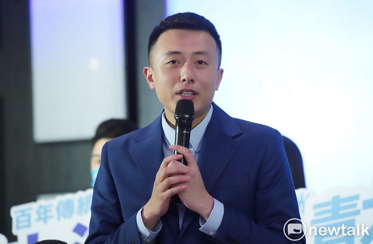 邱繼泰為桃園市議長邱奕勝姪子，今宣布投入桃市第6選區立委選舉，爭取國民黨內提名。 圖：林昀真／攝