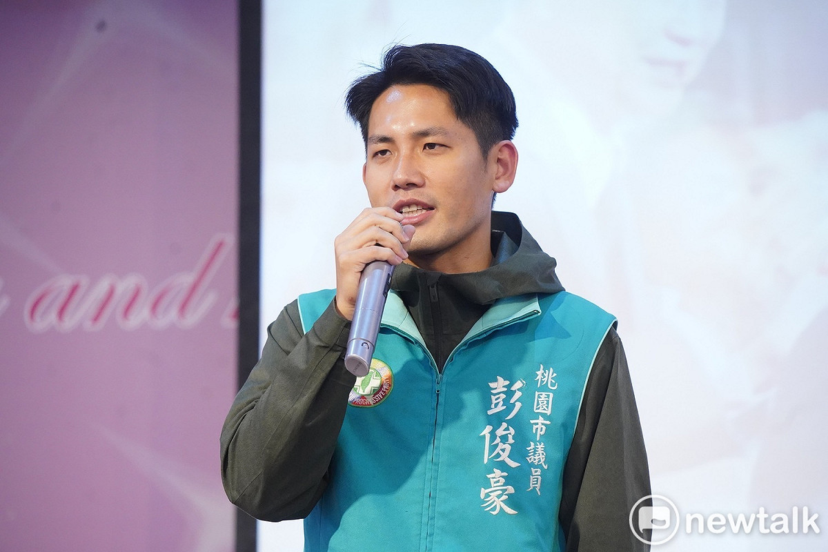 彭俊豪去年拿下中壢選區第一高票，順利連任桃園市議員。 圖：林昀真／攝