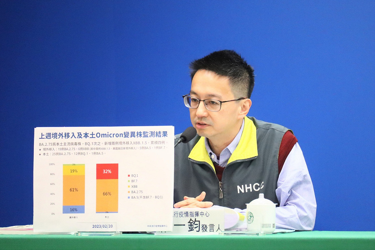 中央流行疫情指揮中心發言人羅一鈞。 圖：中央流行疫情指揮中心／提供