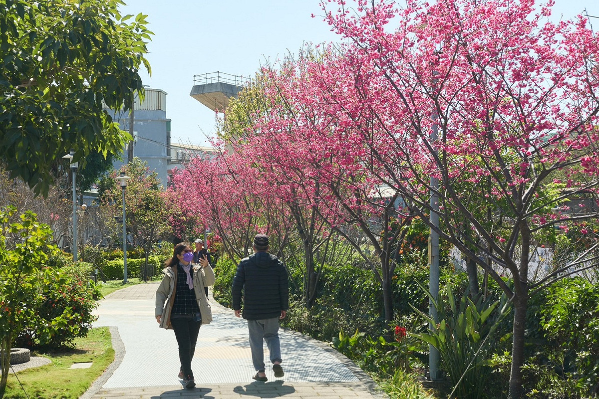 在當地里長及志工的用心維護下，永吉公園一年四季都美不勝收！ 圖：新北市景觀處提供