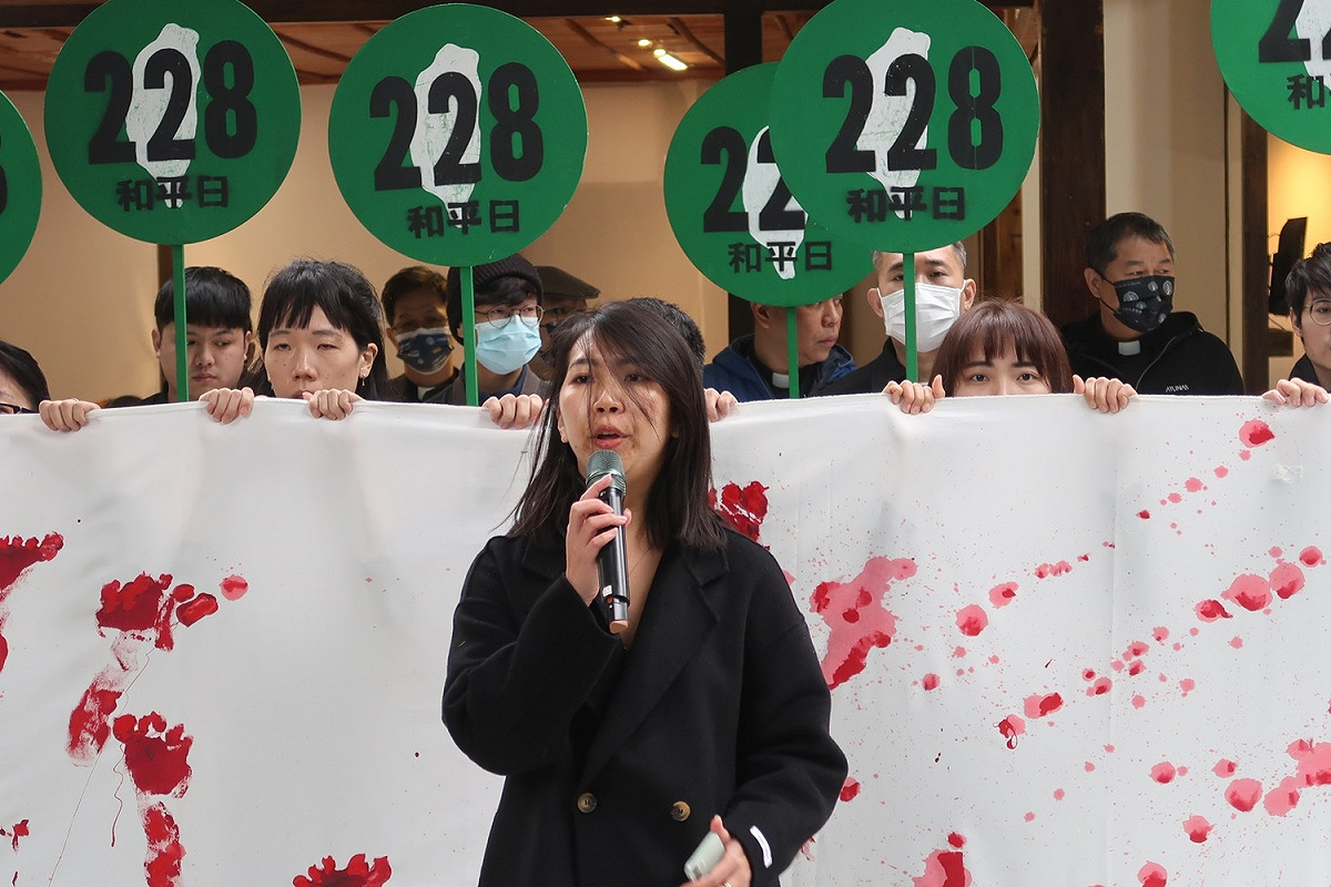 「228‧0記念行動——拆除威權．起造新國家」活動總召集人郭潤庭 圖：林朝億/攝