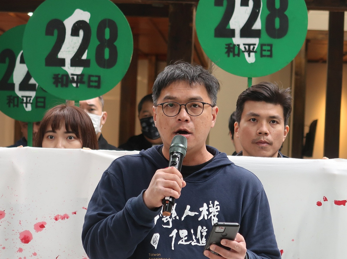 台灣人權促進會秘書長施逸翔 圖：林朝億/攝