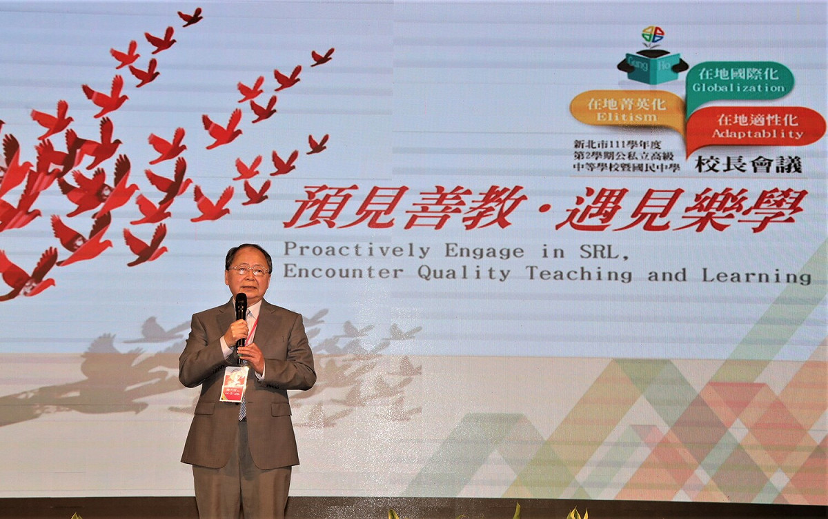 台灣聯合大學系統總校長陳力俊表示，台灣聯合大學系統將與新北市教育局共同培育未來科學人才。 圖：新北市教育局提供