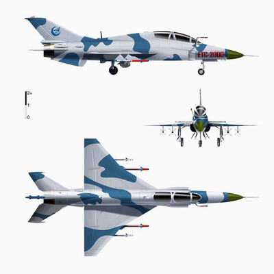 解放軍「殲教-9」高教機。外媒評估，與艦載機「殲-15」相比，重量輕、速度慢，無法複製「殲-15」操控性。 圖：翻攝陸網/新浪軍事(資料照片)