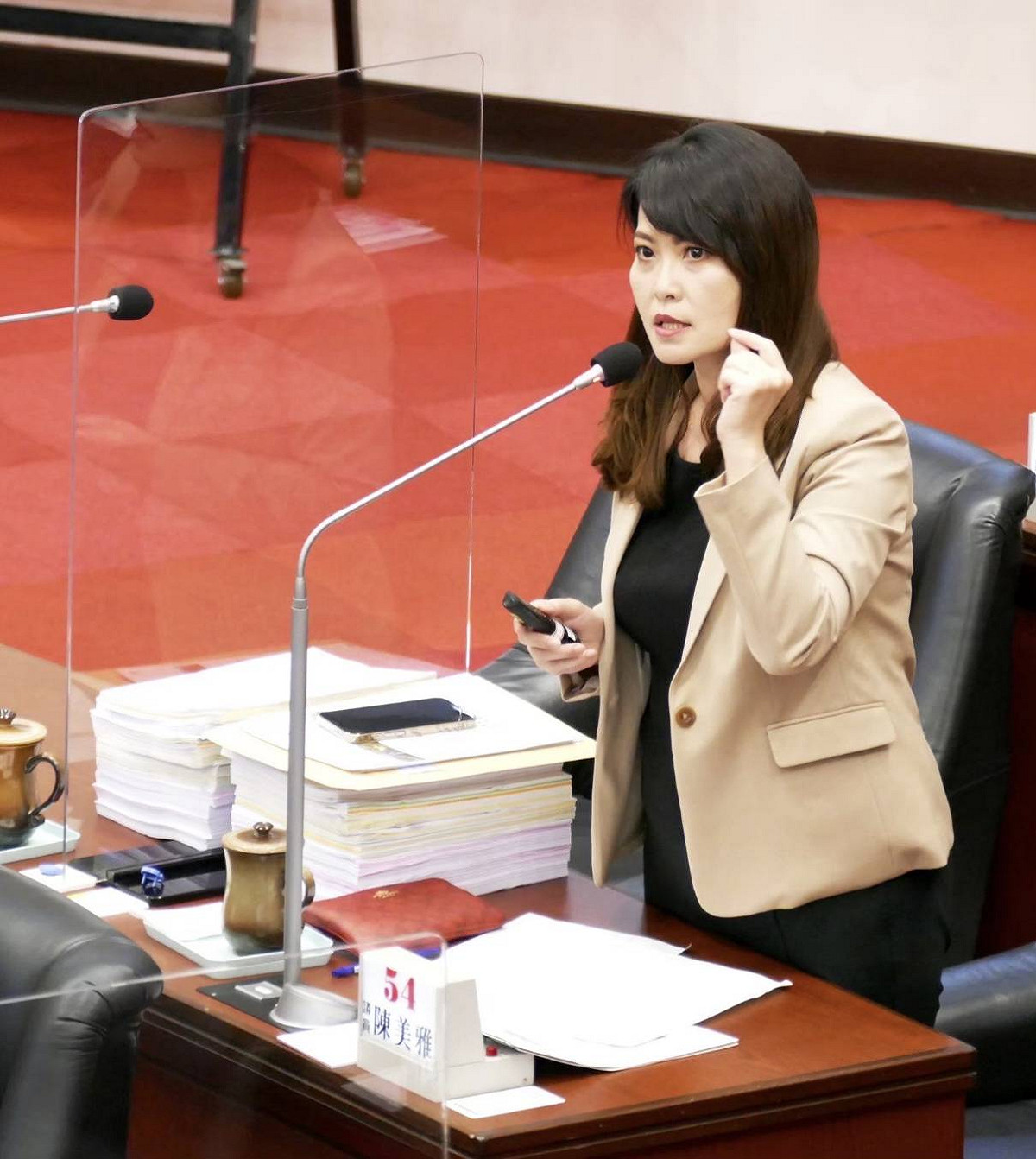 高雄藍營新生代領頭羊陳美雅。 圖：高市議會國民黨團/提供（資料照）