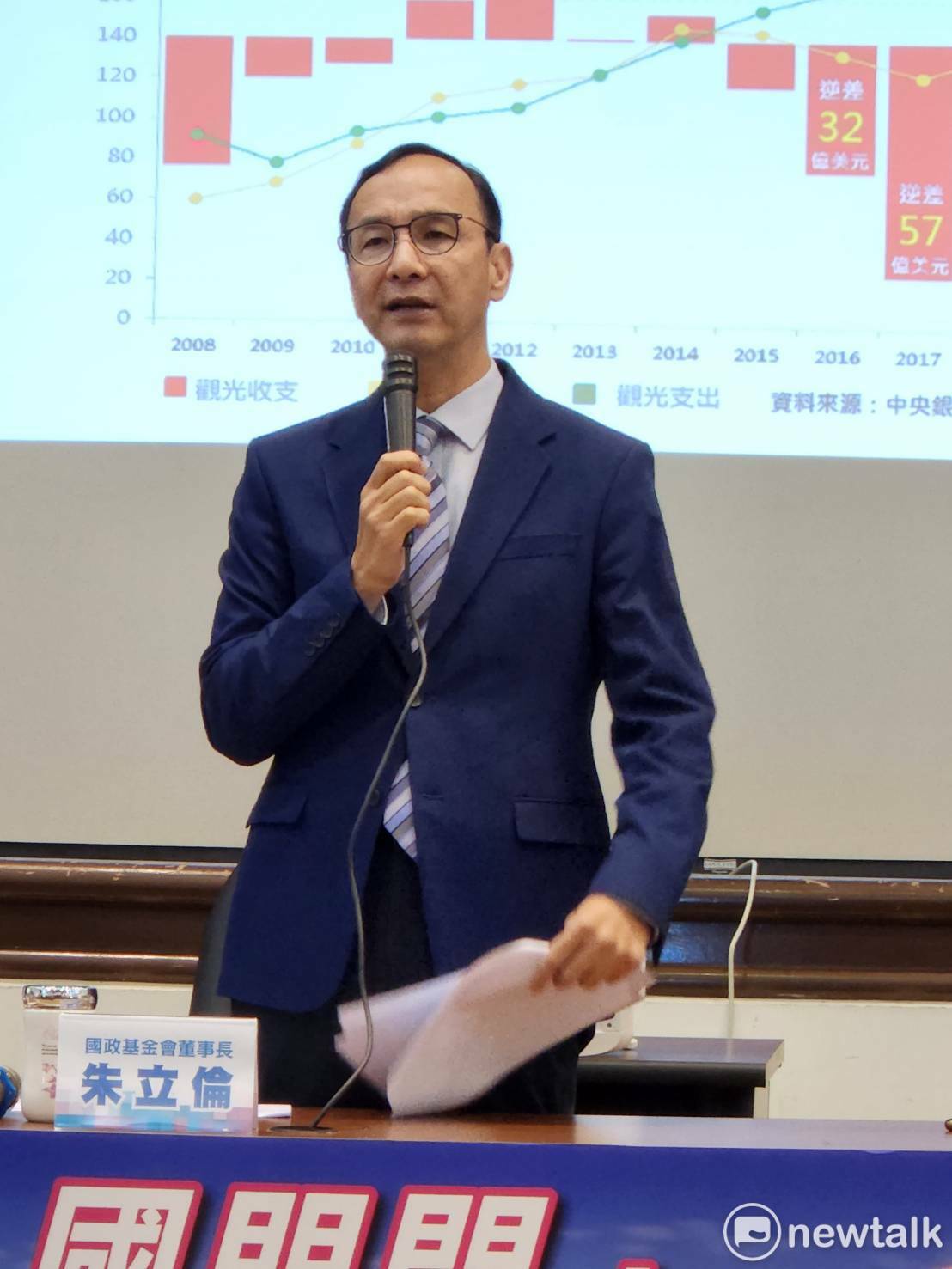 國民黨主席朱立倫。 圖：黃建豪/攝