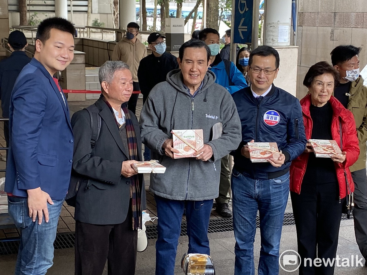 前總統馬英九（中）。 圖：周煊惠 / 攝