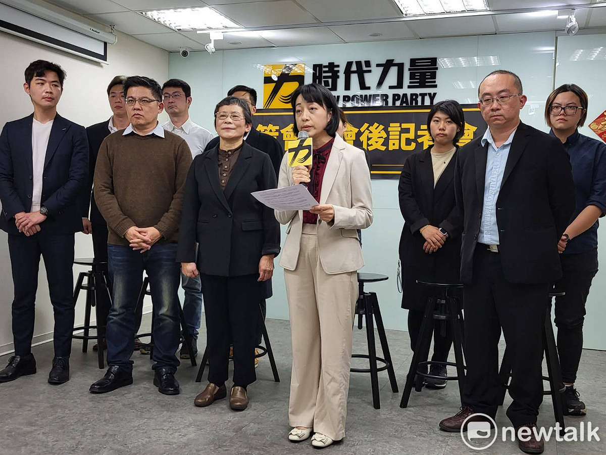 時力決策委員選出新任黨主席王婉諭。 圖:陳佩君/攝