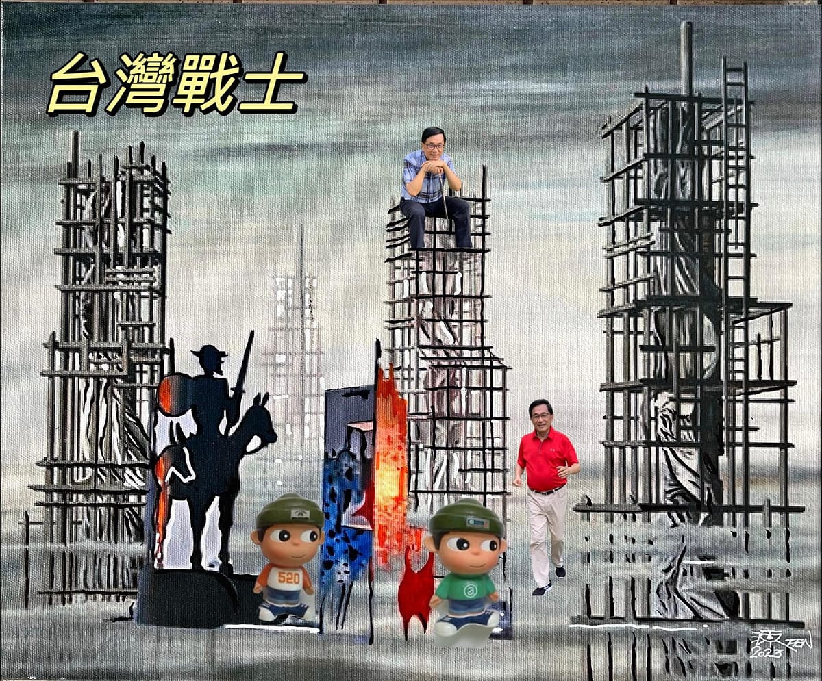 前總統陳水扁自 20日 起突然開始在臉書PO出多張合成照，引網友關注。於昨（ 24 ）日貼文中，網友的焦點作仍放在圖片上。 圖：陳水扁新勇哥物語臉書