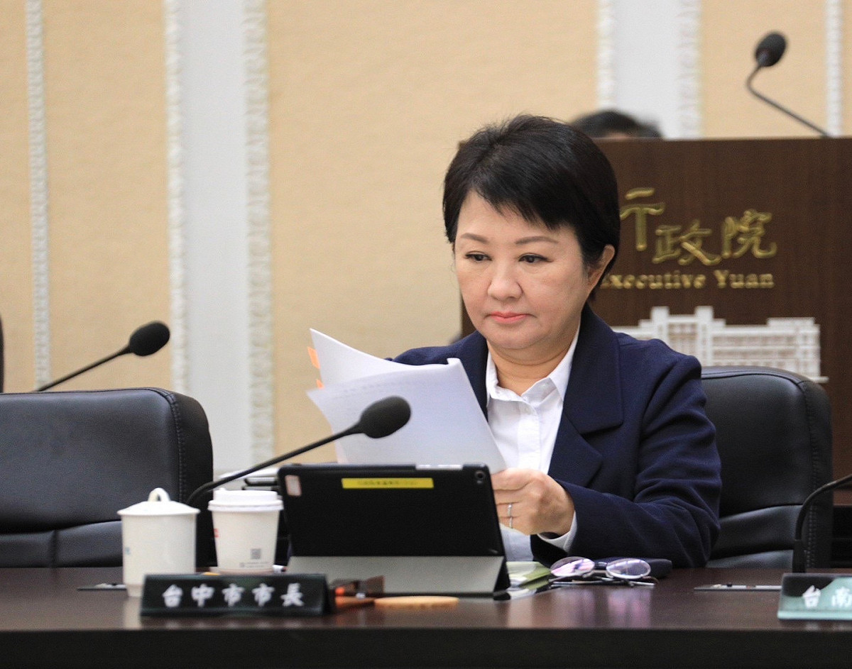 盧秀燕再度列席行政院會，為中部爭取多件重要事項。 台中市政府/提供