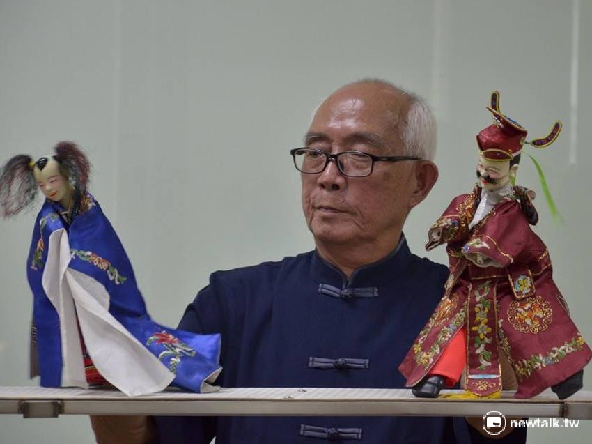 明興閣的團長蘇明順先生，自八歲開始接觸傳統藝術，十八歲正式創立明興閣劇團，更獲封為「潮州的國寶」 圖：游宏琦／攝
