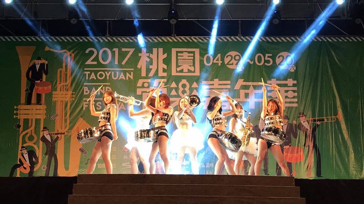 管樂嘉年華，讓音樂走入城市，一起伴著悠揚樂聲度過美好的夜晚。
  圖：桃園市政府提供