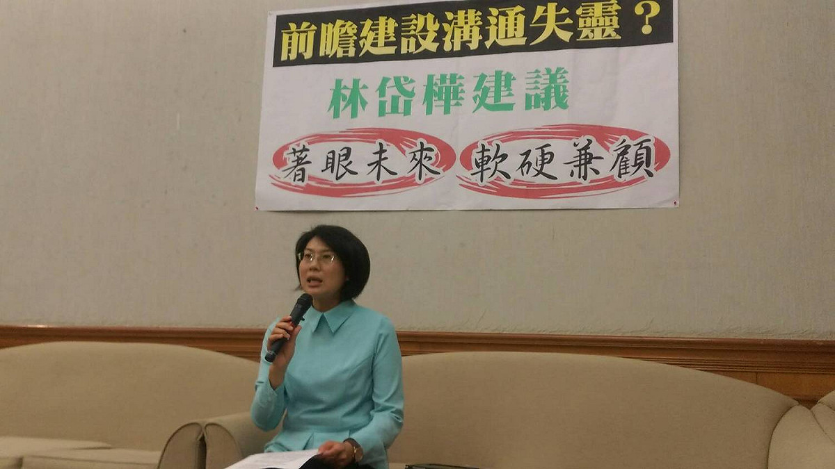 針對前瞻基礎建設計畫，林岱樺今(4)日召開記者會表示，政府若能增加「軟體」，將能因應少子化，進行人才培育與振興新創產業。 圖：趙婉淳／攝