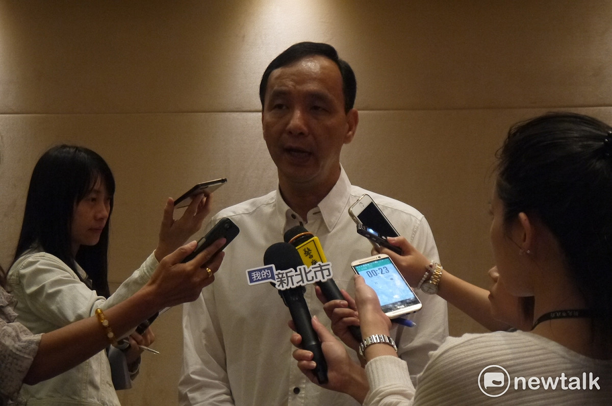 新北市長朱立倫說，建設不應只考慮個人。 圖：鍾孟軒/攝
