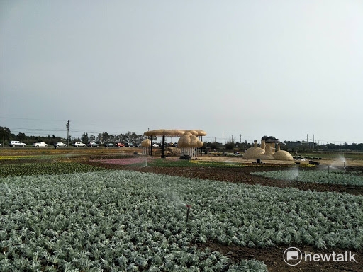 以雲為主題，製作出的四座裝置藝術遠景。 圖：桃園市政府提供