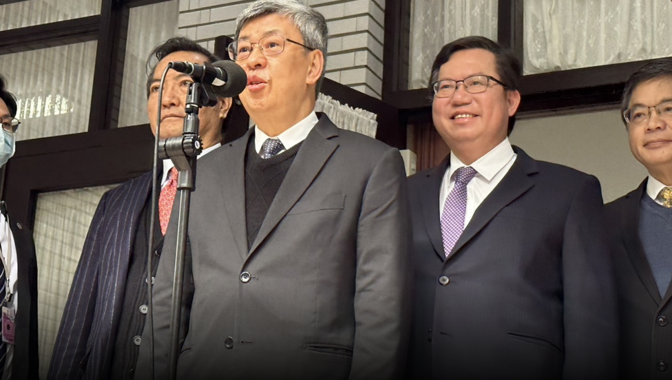 陳建仁上午赴立法院進行施政報告。 圖：陳佩君／攝