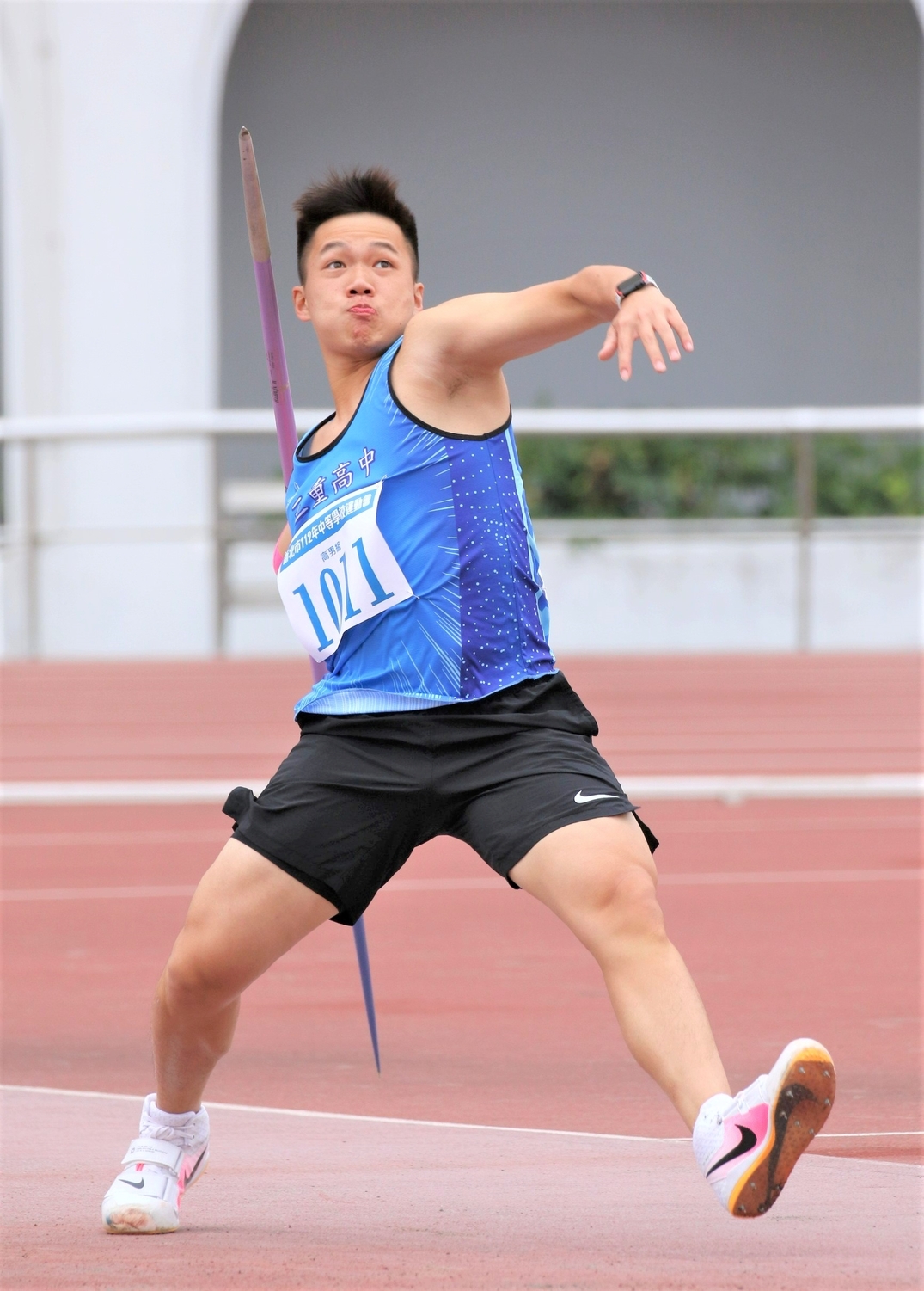 標槍好手黃潮鴻再添個人紀錄。 圖：新北市教育局提供
