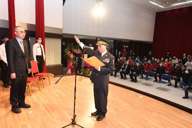 李清安表示，今後將持續努力守護新北400萬人民市民的生命、財產與安全。 圖：新北市消防局提供