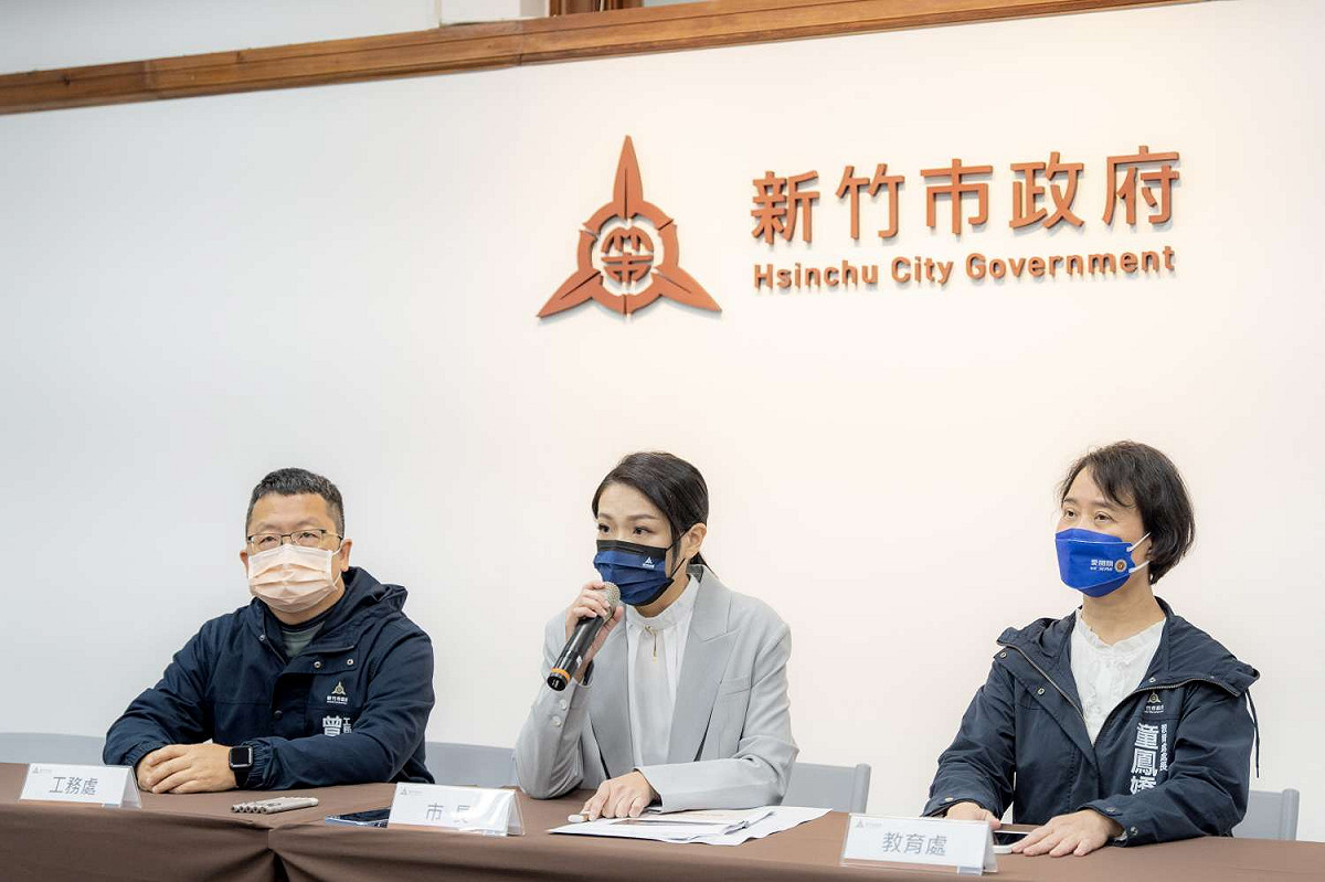 高虹安說明新竹市立棒球場行政疏失調查最新進度。 圖：新竹市政府/提供