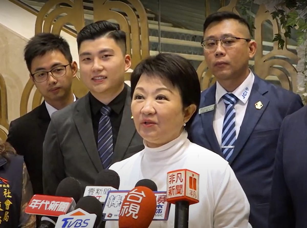 盧秀燕說，不管平時或戰時都不應箝制媒體。 台中市政府/提供