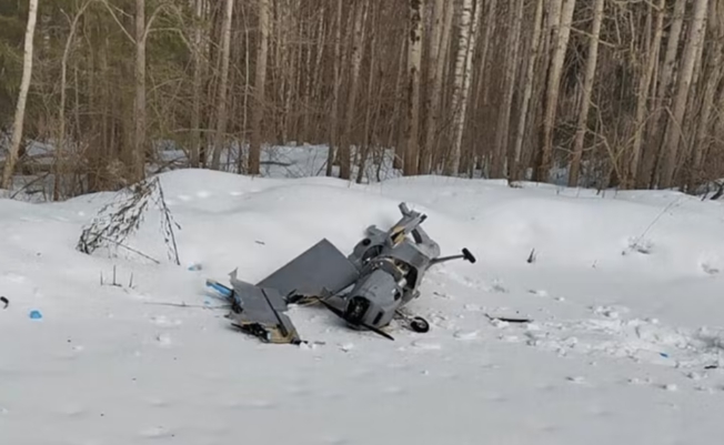被俄軍擊落的烏軍無人機。 圖 : 翻攝自3號國際站