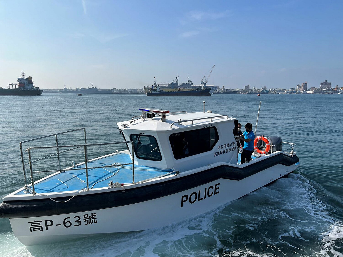 高雄港警總隊守護港區再添生力軍。 圖：高雄港務警察總隊/提供