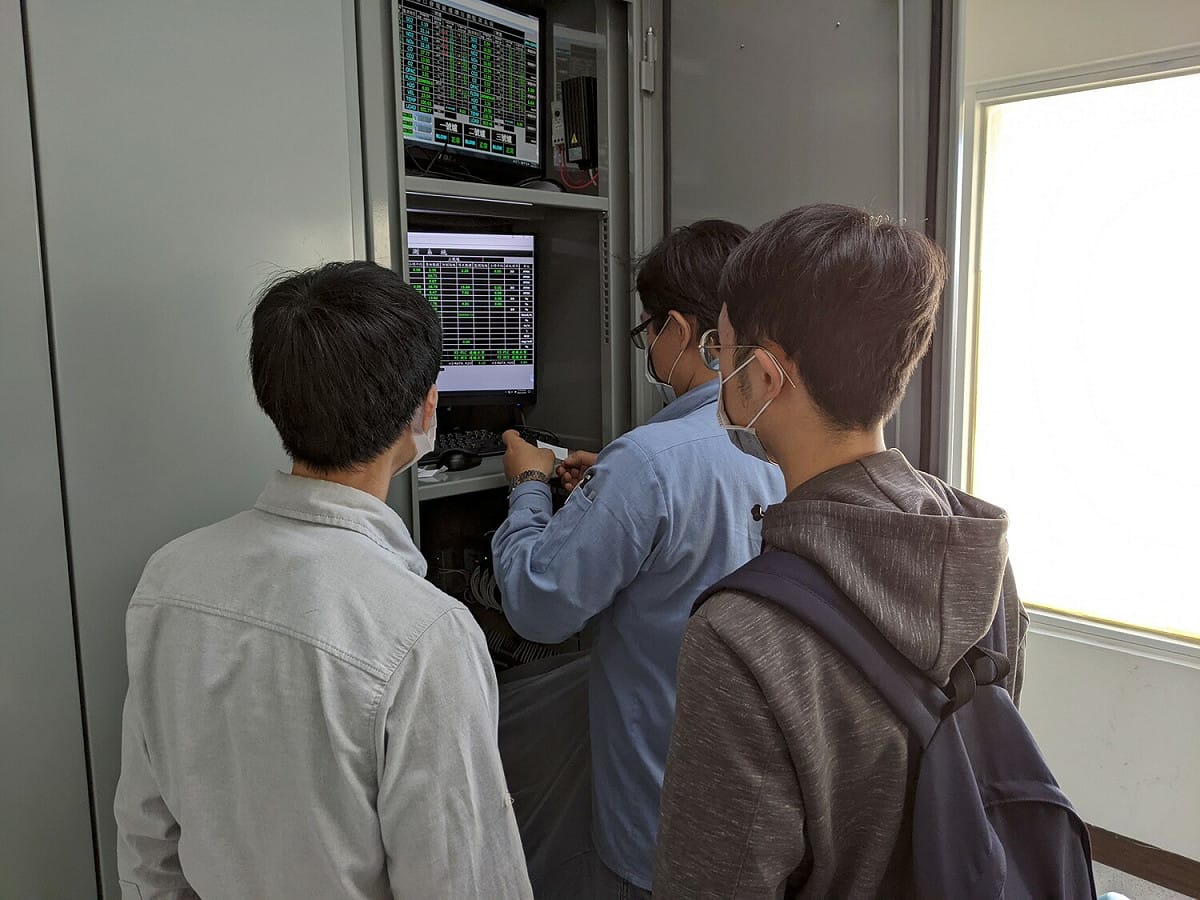 台電林口廠CEMS查核（新北市）。 圖：新北市環保局提供