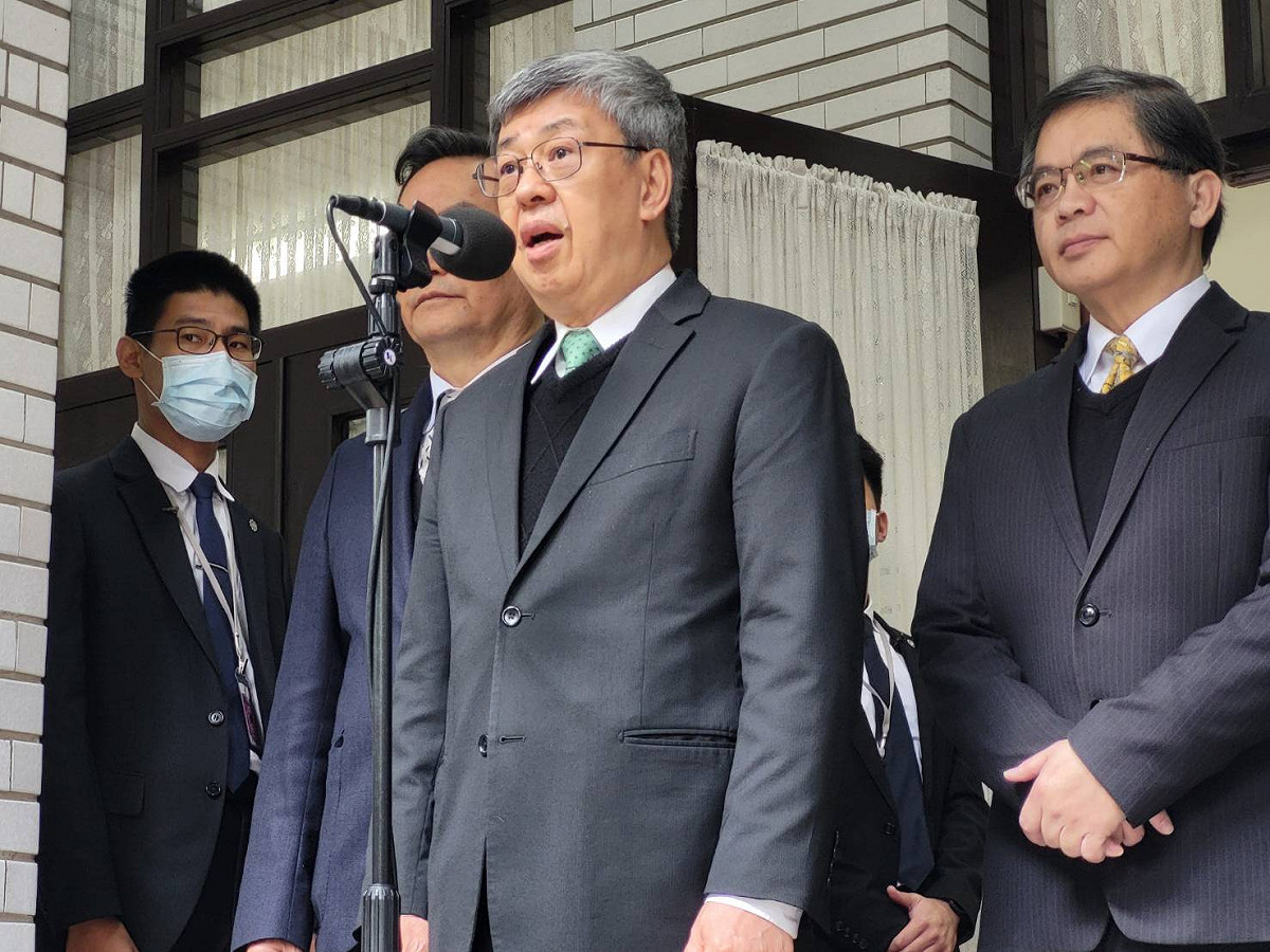 陳建仁上午赴立法院備詢。 圖:陳佩君/攝