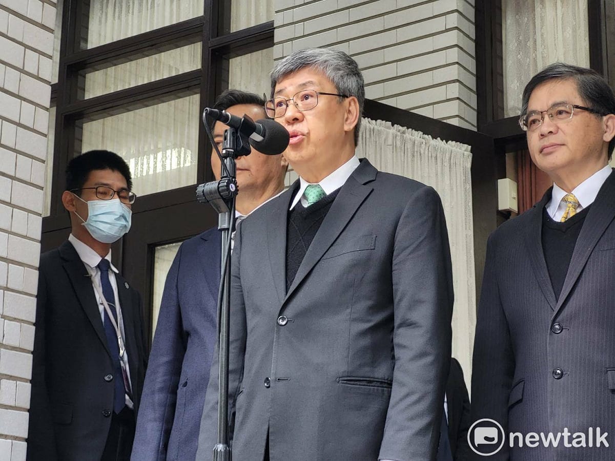 陳建仁赴立法院備詢前受訪。 圖：陳佩君／攝（資料照）