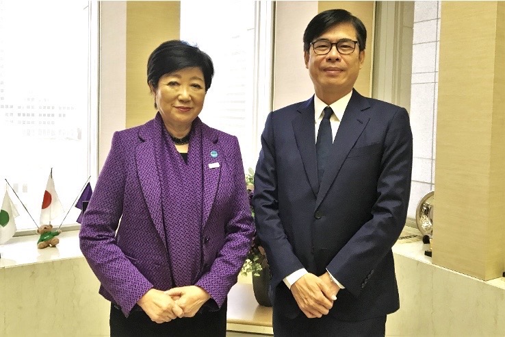 陳其邁訪東京晤小池百合子。 圖：高雄市政府/提供（資料照）