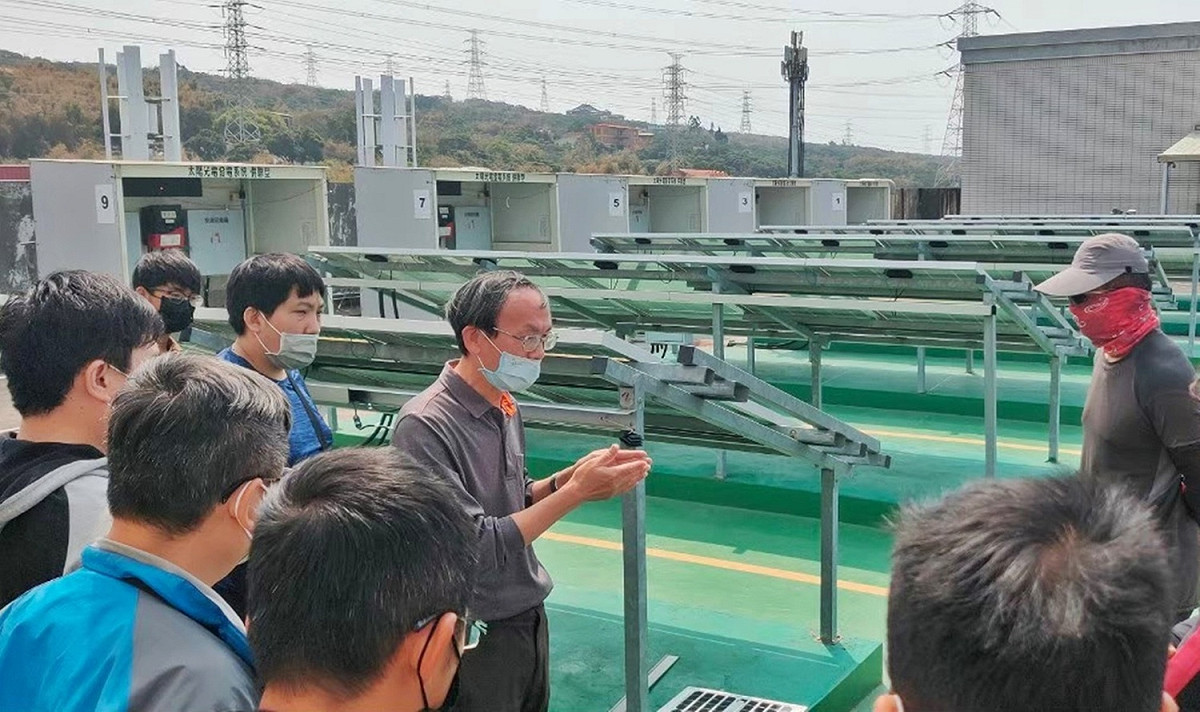 台中市勞工局委託弘光科大開辦的太陽光電設置乙級證照班。 圖：弘光科大/提供