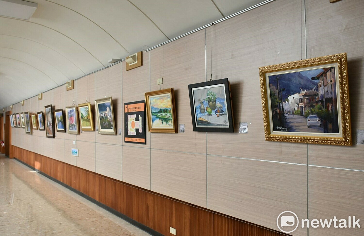 「高議展藝」畫展展出至3月底。 圖：孫家銘攝