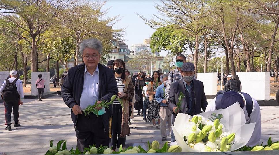 高雄「0306大屠殺」76週年，受難者家屬重回歷史現場追思。 圖：台灣二二八關懷總會提供