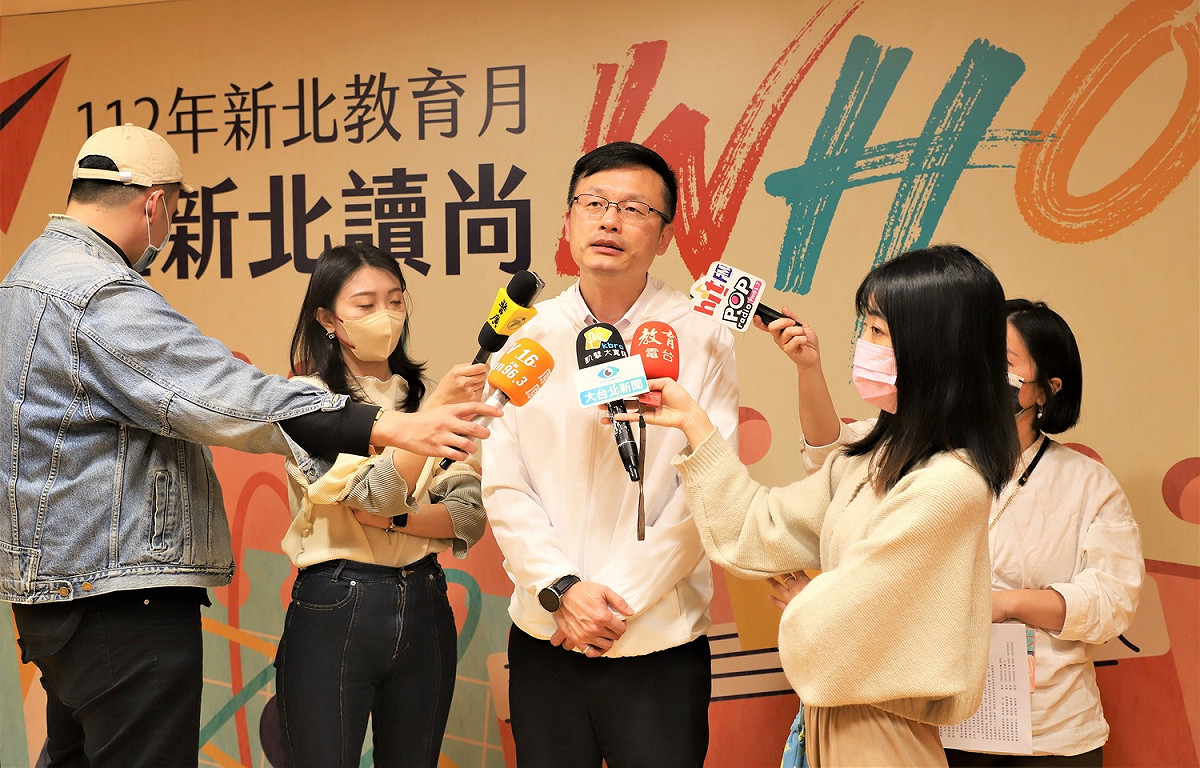 教育局長張明文指出，新北教育月以「在新北讀尚whole」為主題，展現新北市教育成果及未來願景。 圖：新北市教育局提供