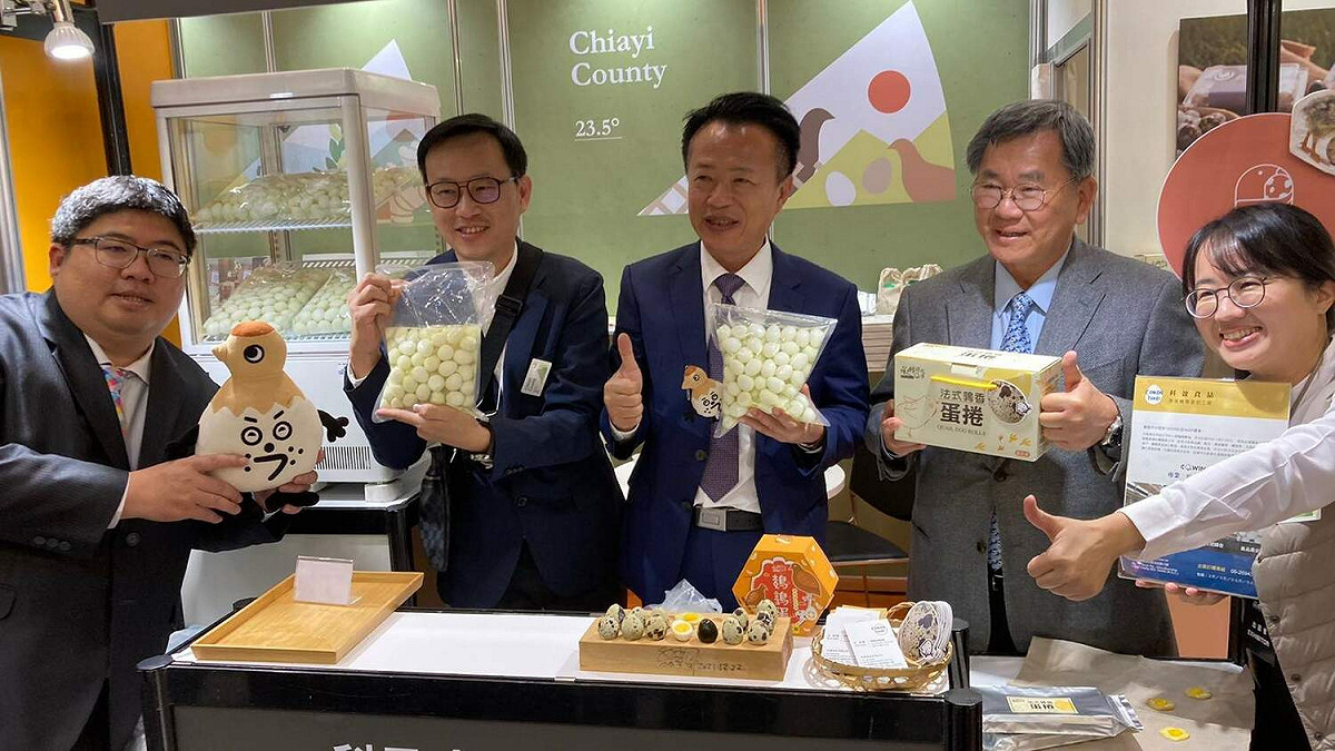 嘉義縣長翁章梁率隊參加「2023年東京國際食品展」，拚國際訂單。 圖：嘉義縣政府/提供