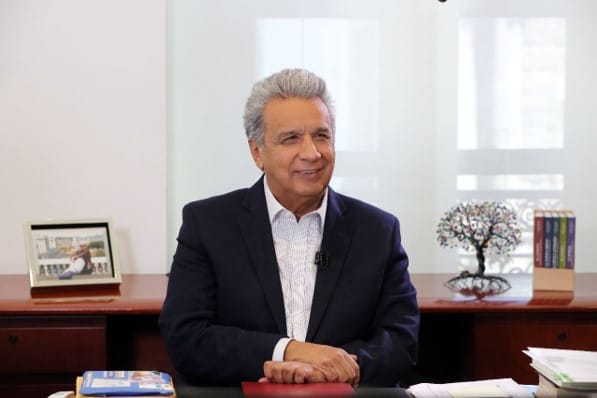 厄瓜多前總統莫雷諾（Lenin Moreno）5 日遭檢方以貪汙罪名起訴。 圖：翻攝自官網（資料照）