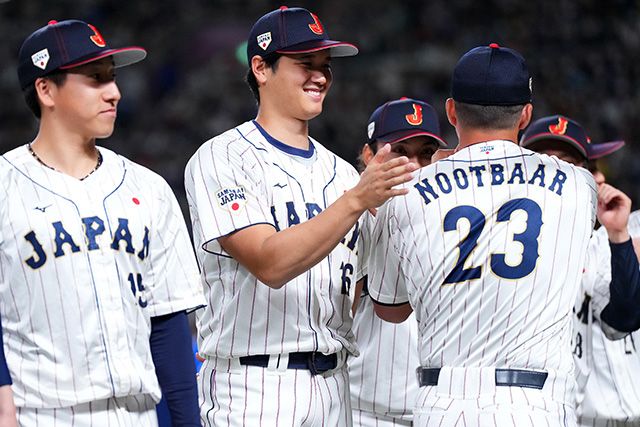 大谷翔平練打開轟。 圖：取自日本隊官網