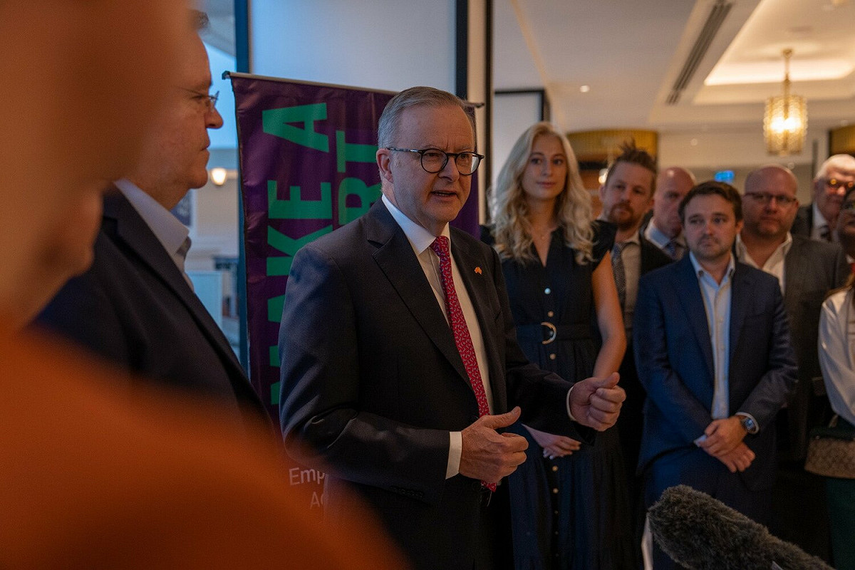 澳洲總理艾班尼斯（Anthony Albanese） 13 日將訪美，會晤美、英首相。 圖：翻攝自艾班尼斯推特（資料照）