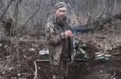 烏克蘭一位被俄軍俘虜戰俘，因不願遵從俄軍指令稱讚俄國，反而對俄軍冷眼說了烏克蘭勝利，遭到俄軍槍決。 圖 : 翻攝自 X (前推特)