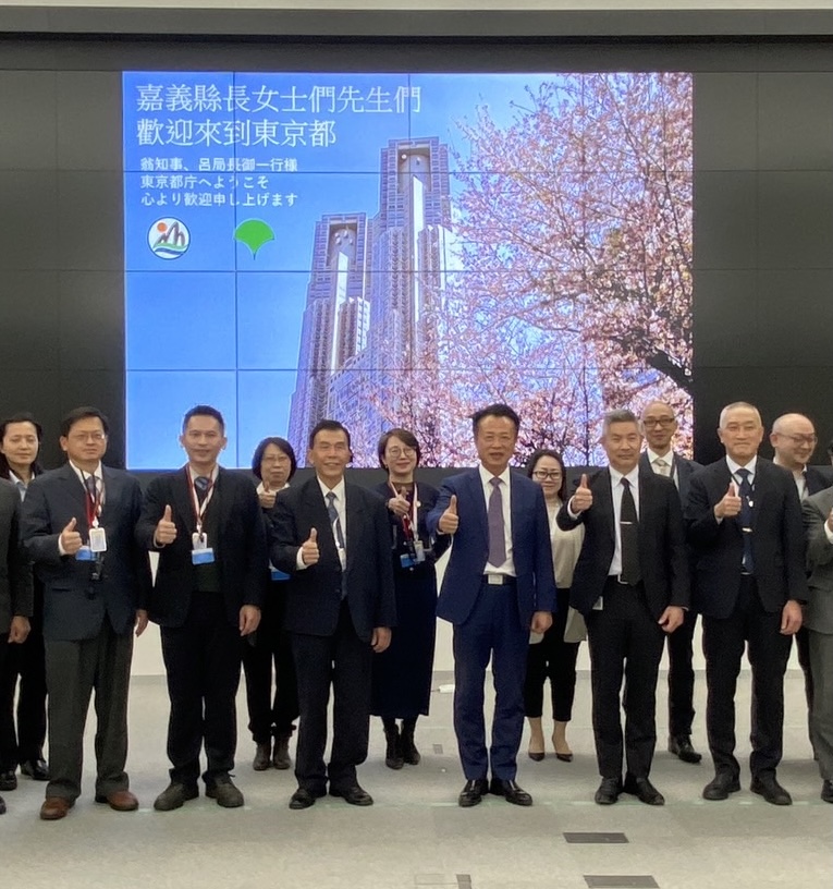 翁章梁率消防局參訪東京都廳危機管理部，加強台日防災交流。 圖：嘉義縣政府/提供