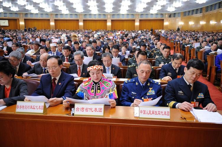 歷年皆有親中人士組成台灣代表團參加兩會。 圖：翻攝自微博（資料照）