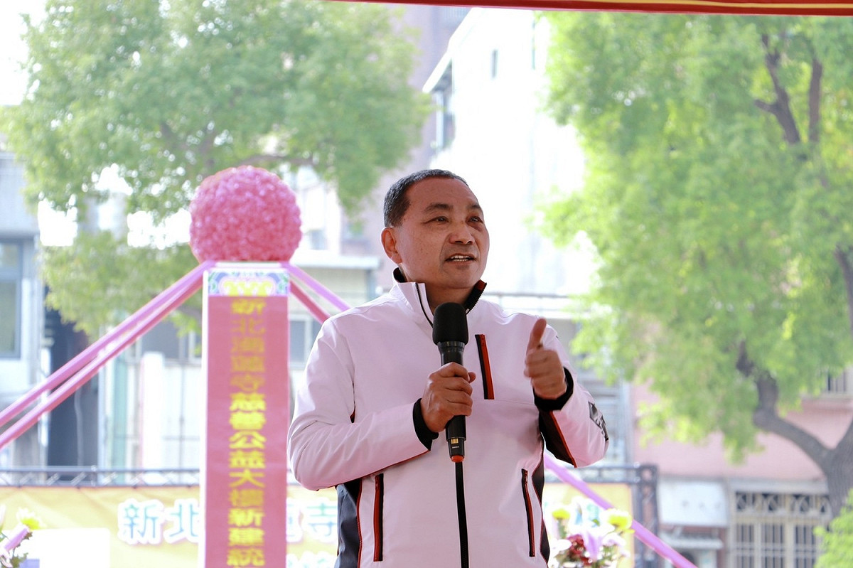 新北市長侯友宜是否參選2024總統備受關注。 圖：新北市工務局提供（資料照）