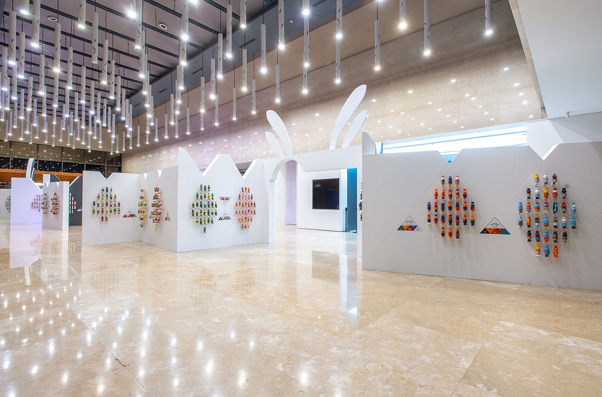高美館《感動兔》特展一隅。 圖：高雄市立美術館/提供